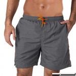 MAGNIVIT Men's Swim Trunks Swimwear Quick Dry Beach Shorts Bathing Suit with Mesh Lining Grey B07P1892VF